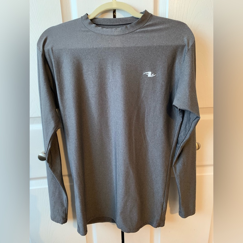 Athletic Works Mens XL Long Sleeve Active Tee, Like New, Gray